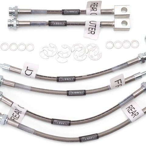 Russell Performance Front and Rear Brake Hydraulic Hose Kit 692290