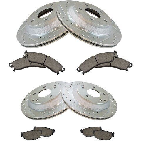 DIY Solutions Front and Rear Brake Pad and Rotor Kit BFS01993