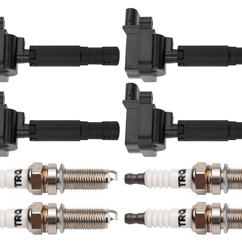 TRQ Ignition Coil and Spark Plug Kit TKA01374