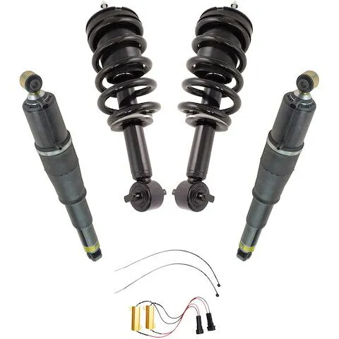 TRQ Front and Rear Shock Absorber and Coil Spring Assembly Set SKA67284