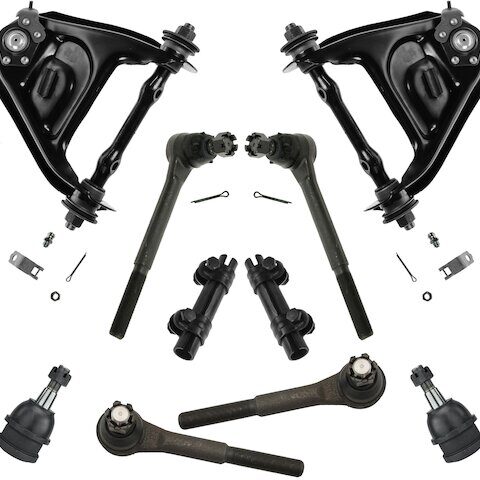 TRQ Front Control Arm Ball Joint Tie Rod End Kit PSA64530