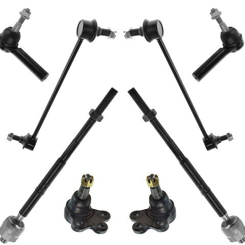 TRQ Front Ball Joint Sway Bar Link Tie Rod End Kit PSA64888