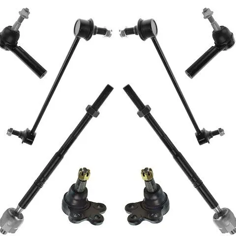 TRQ Front Ball Joint Sway Bar Link Tie Rod End Kit PSA64888
