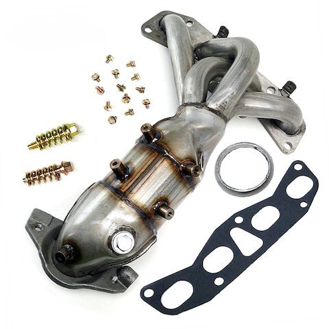Replacement Exhaust Manifold with Integrated Catalytic Converter N01-006