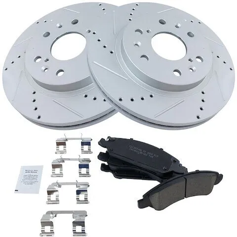 TRQ Front Brake Pad and Rotor Kit BKA12259