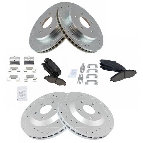 DIY Solutions Front and Rear Brake Pad and Rotor Kit BFS03130