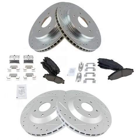 DIY Solutions Front and Rear Brake Pad and Rotor Kit BFS03130