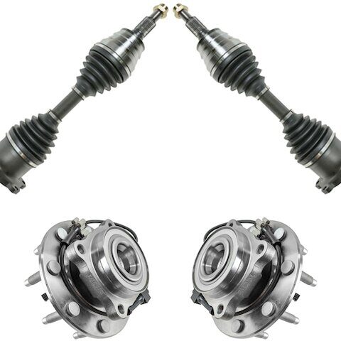 TRQ Axle and Wheel Hub Assembly Kit PSA85287