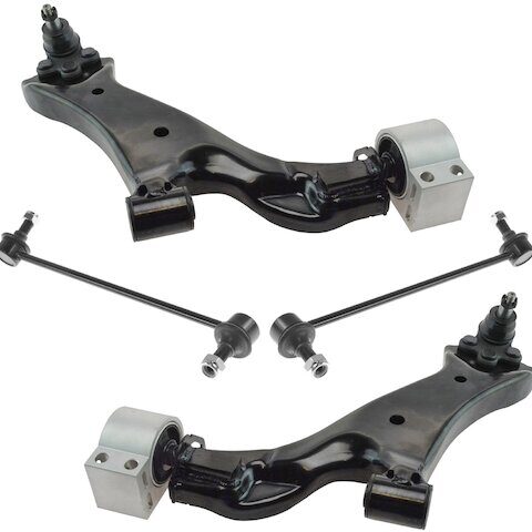 TRQ Front Control Arm and Sway Bar Link Kit PSA63567