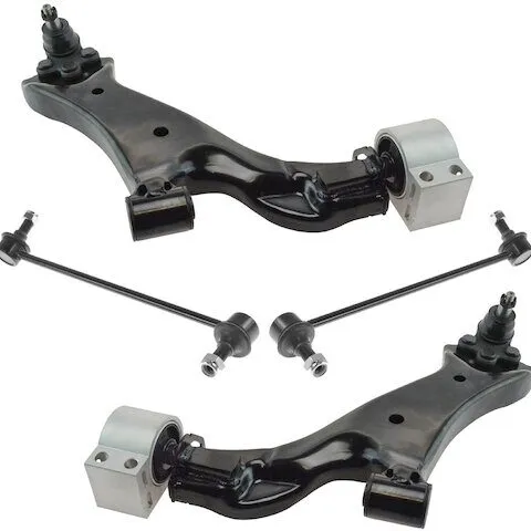 TRQ Front Control Arm and Sway Bar Link Kit PSA63567
