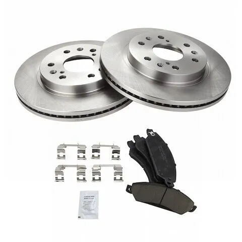 TRQ Front Brake Pad and Rotor Kit BKA10548