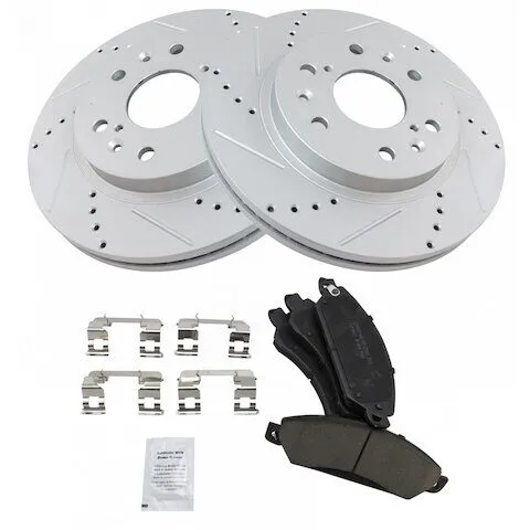 TRQ Front Brake Pad and Rotor Kit BKA12053