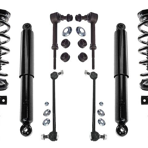 Detroit Axle Shock Strut Coil Spring Sway Bar Link Kit 8AQS1201238
