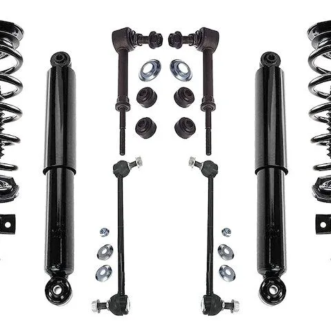 Detroit Axle Shock Strut Coil Spring Sway Bar Link Kit 8AQS1201238