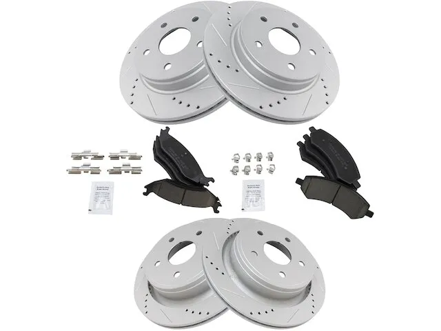 TRQ Brake Pad and Rotor Kit