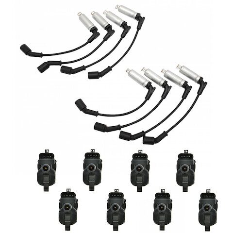 TRQ Ignition Coil and Spark Plug Wire Set ICA71515
