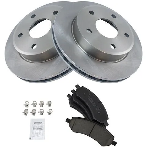 TRQ Front Brake Pad and Rotor Kit BKA10875
