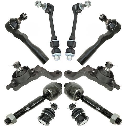 TRQ Front Ball Joint Sway Bar Link Tie Rod End Kit PSA59311
