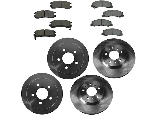 TRQ Brake Pad and Rotor Kit