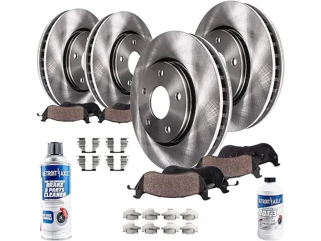 Detroit Axle Brake Pad and Rotor Kit