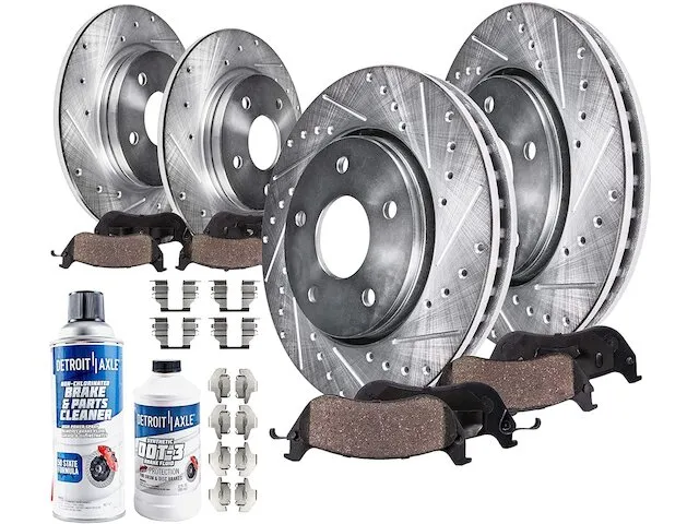 Detroit Axle Brake Pad and Rotor Kit