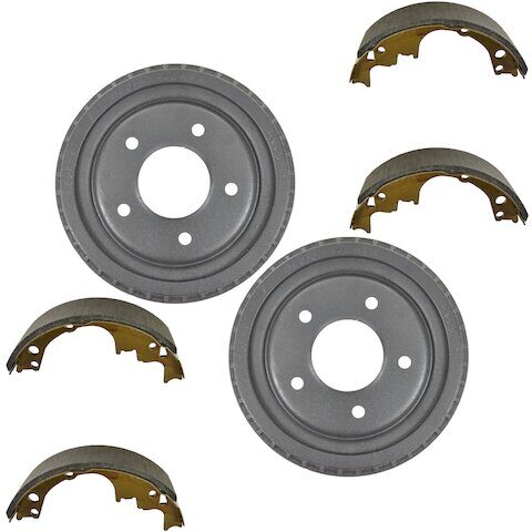 TRQ Rear Brake Drum and Brake Shoe Kit BKA88332
