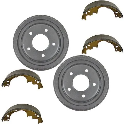 TRQ Rear Brake Drum and Brake Shoe Kit BKA88332