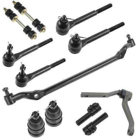 TRQ Front Ball Joint Sway Bar Link Tie Rod End Kit PSA58657