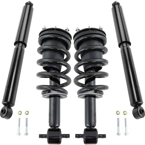 TRQ Front and Rear Shock Absorber and Coil Spring Assembly Set SKA72802