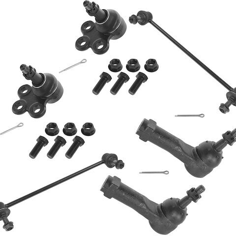 TRQ Front Ball Joint Sway Bar Link Tie Rod End Kit PSA58940