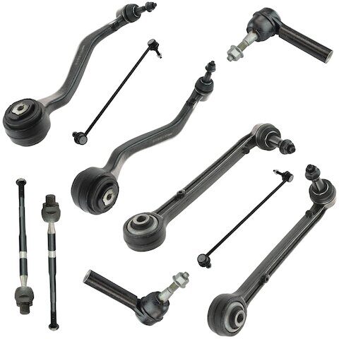 TRQ Front Control Arm Sway Bar Link Tie Rod Kit PSA59772