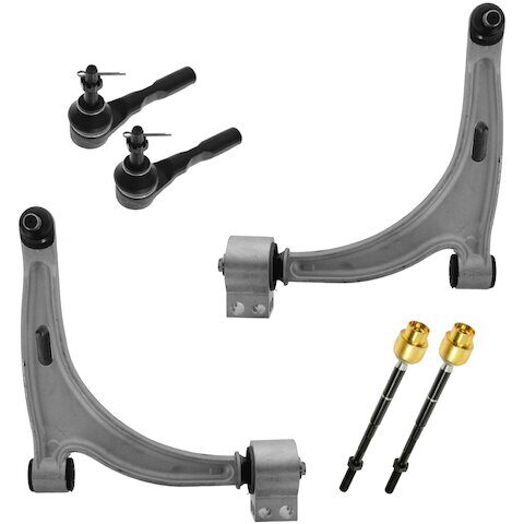 TRQ Front Control Arm and Tie Rod End Kit PSA59564