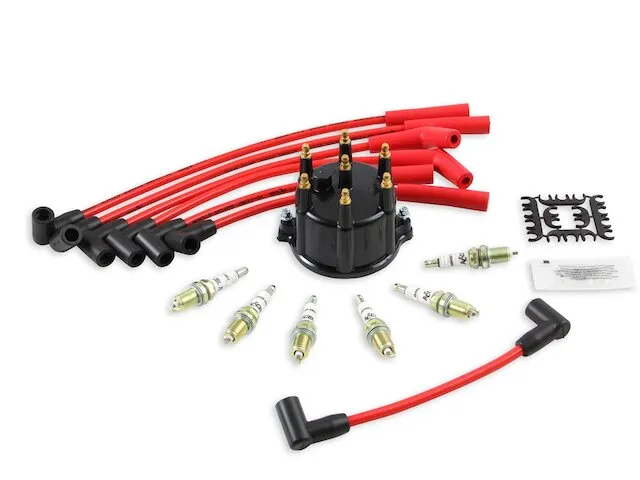 Accel Distributor Cap Rotor Spark Plugs and Wires Kit