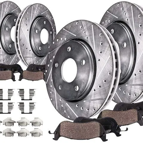 Detroit Axle Brake Pad and Rotor Kit 8PR3200005