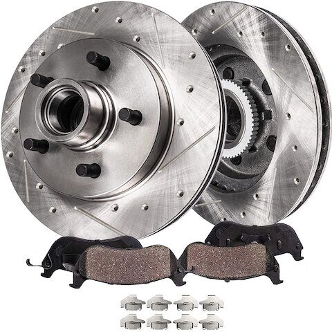 Detroit Axle Front Brake Pad and Rotor Kit S.5547 + P.154