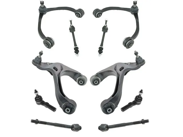 TRQ Control Arm Ball Joint Tie Rod and Sway Bar Link Kit