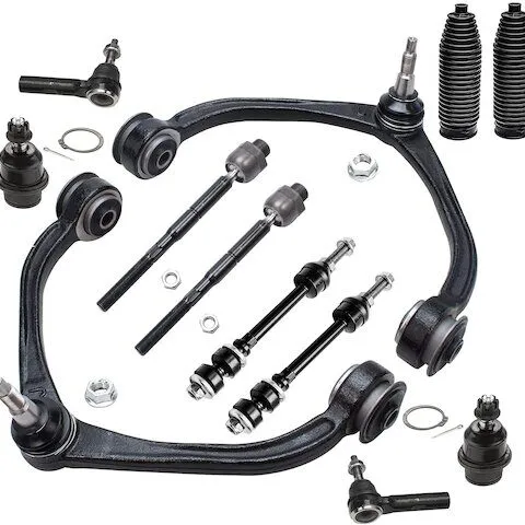 Detroit Axle Front Control Arm Ball Joint Tie Rod and Sway Bar Link Kit 80347.12