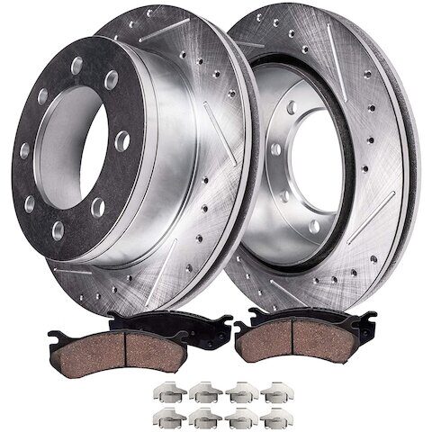 Detroit Axle Front Brake Pad and Rotor Kit 4PR3300126