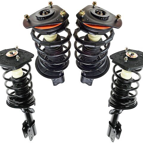 TRQ Front and Rear Strut and Coil Spring Assembly Set SCA57204