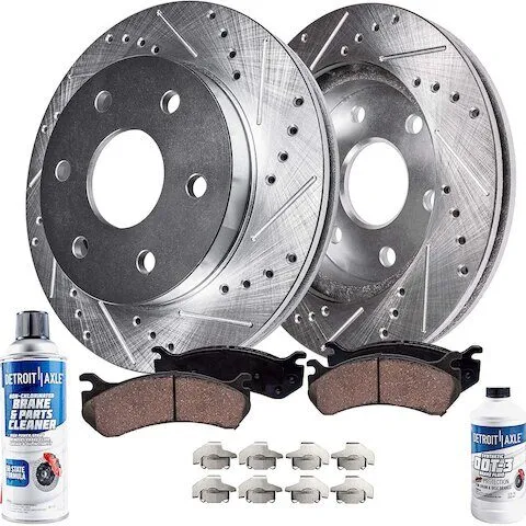 Detroit Axle Front Brake Pad and Rotor Kit 6PR1900349