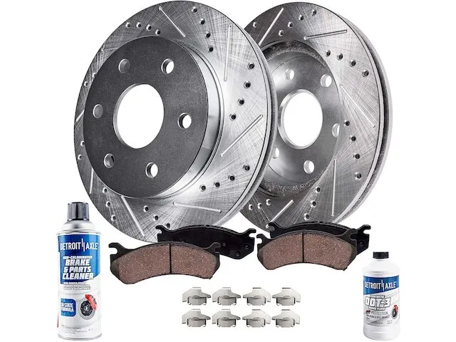 Detroit Axle Brake Pad and Rotor Kit