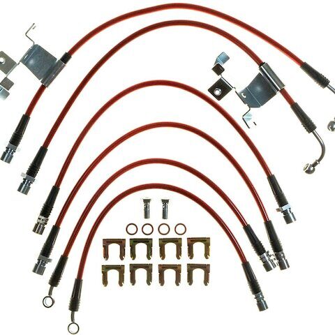 Power Stop Front and Rear Brake Hydraulic Hose Kit BH00163