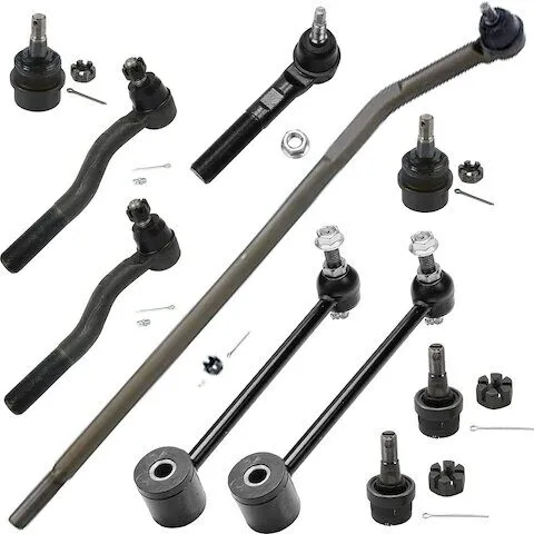 Detroit Axle Front and Rear Ball Joint Sway Bar Link Tie Rod End Kit 10S1900490