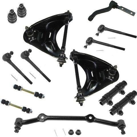 TRQ Front Control Arm Ball Joint Tie Rod End Kit PSA59248