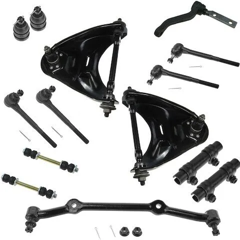 TRQ Front Control Arm Ball Joint Tie Rod End Kit PSA59248