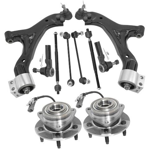 Replacement Front Control Arm Wheel Hub Tie Rod End Kit 498-941