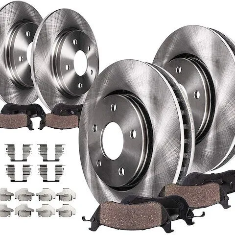 Detroit Axle Front and Rear Brake Pad and Rotor Kit 8PR1900021