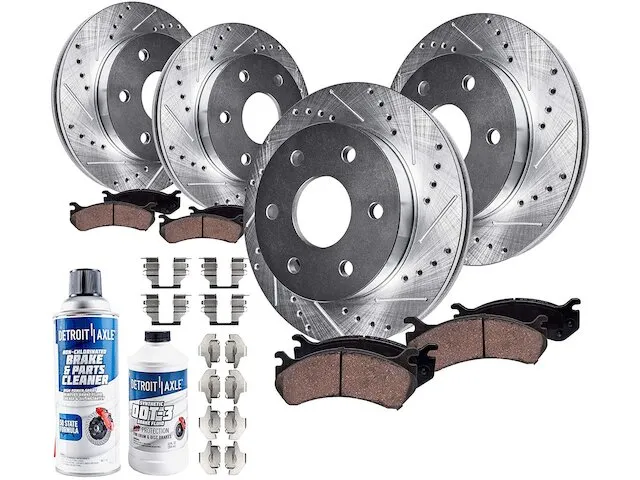 Detroit Axle Brake Pad and Rotor Kit