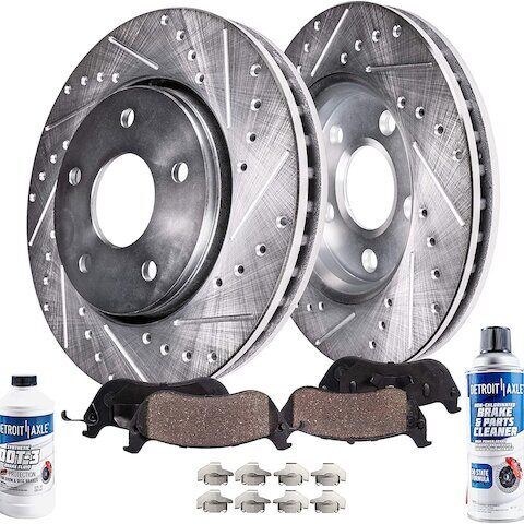 Detroit Axle Front Brake Pad and Rotor Kit 6PR1200098