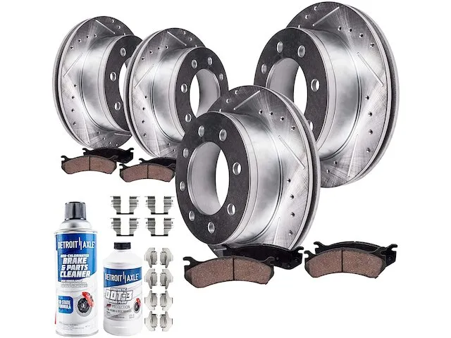 Detroit Axle Brake Pad and Rotor Kit